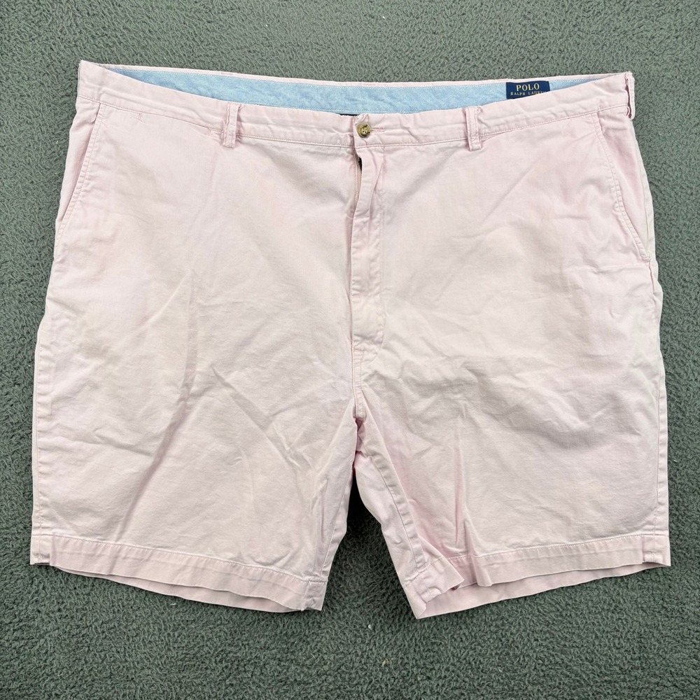 Polo Ralph Lauren Mens 50‎ Pink Stretch Classic Fit The Polo Chino Shorts